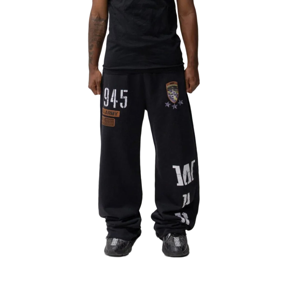 Black "War" Sweatpants